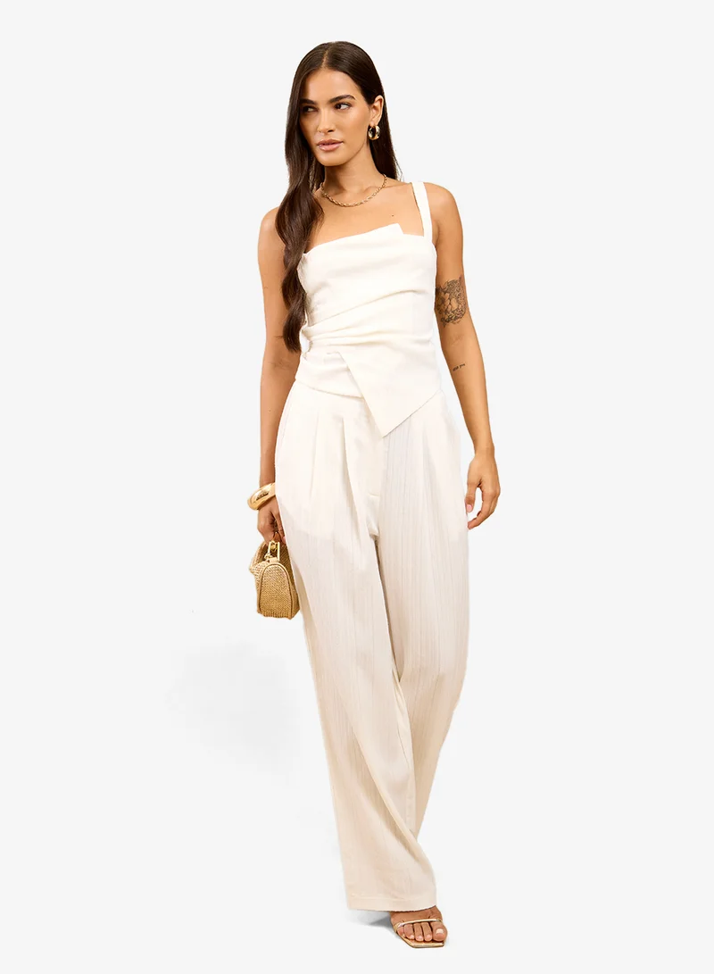 Little Mistress  White Wide Trouser for Women | Best Price UAE